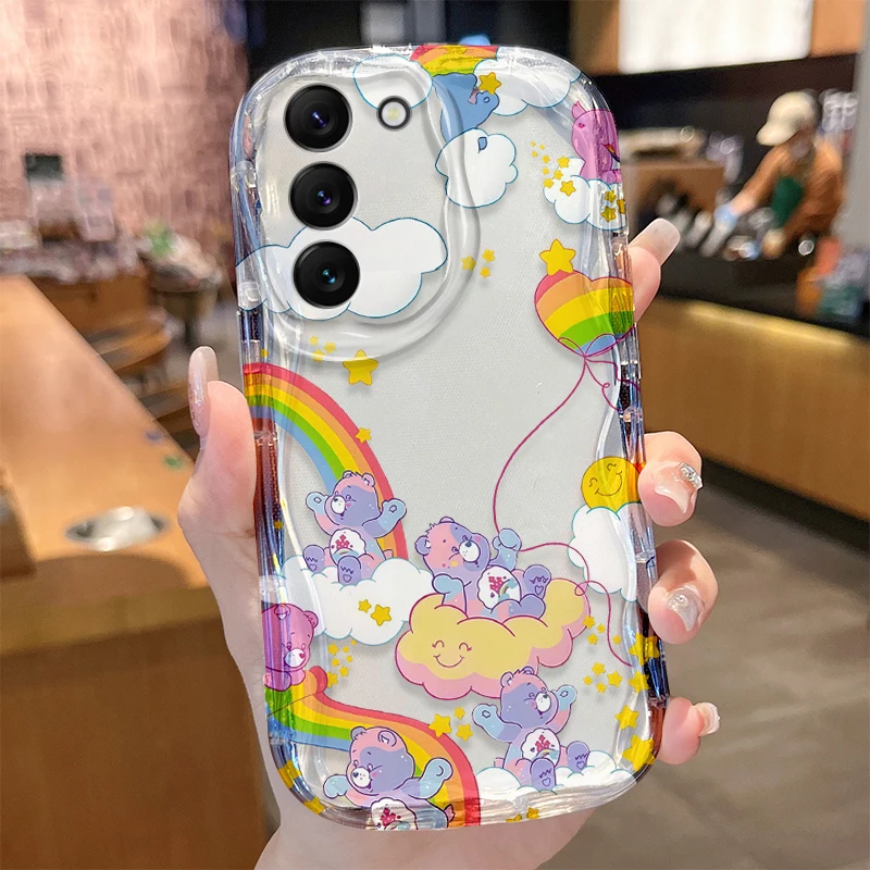 Care Bears Wave Case for Samsung Galaxy S25 S24 S23 S22 S21 Ultra Plus S20 FE A73 A72 A71 A56 A55 A54 5G A52 A52S A51 4G Cover - náhled 2