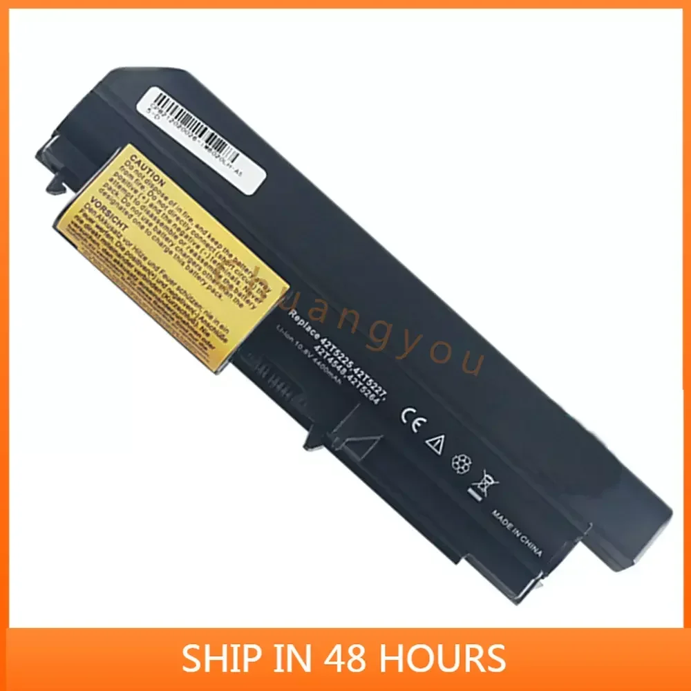 4400mah New  For Lenovo Thinkpad T61 R400 R61 t61i T61P T61u R61i 42T5227 41U3196 T400  Batteries Laptop battery