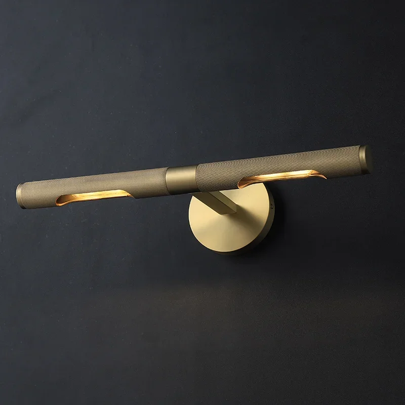 Modern Brass Mirror Front Lamp for Bathroom Washstand Porch Restroom Wall Lighting Restaurant Front Desk Picture Light