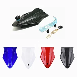 Hydro Dipped Carbon Fiber Finish Rear Passenger Seat Back Fairing Lock Key For BMW S1000R 2014-2019 S1000RR 2015-2018