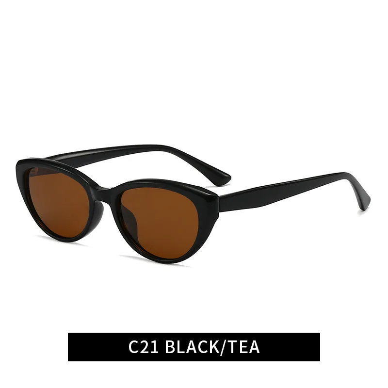 Vintage Small Cat Eye Polarized Sunglasses Women TR Frame UV400 Driving Eyewear for Round Square Face