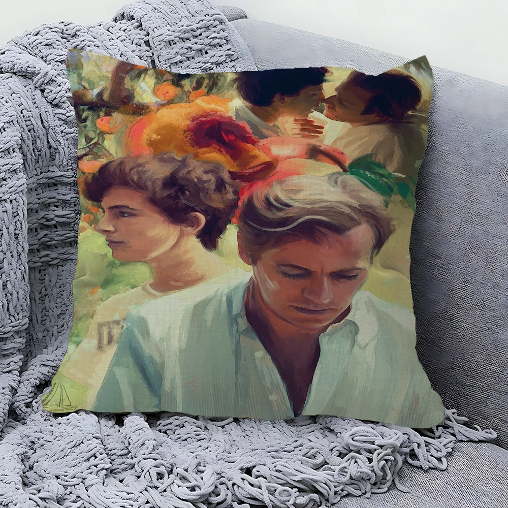 ملصقات الفيلم اتصل بي باسمك غطاء الوسادة بوصة ديكور المزرعة أغطية وسائد رمي المنزل لتزيين الأريكة