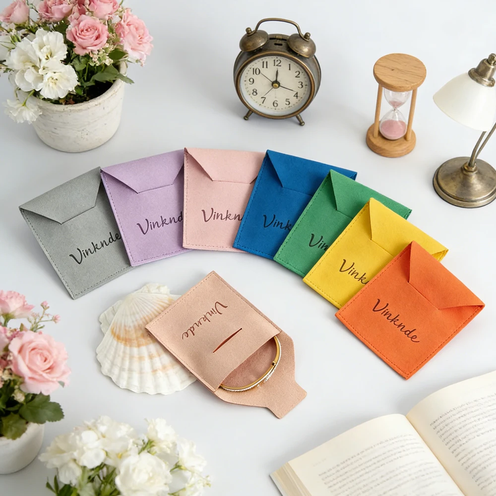 

100PC Suede Earrings Rings Organizer Pouches 100-Pack Jewelry Lipstick Packaging Storage Bag Microfiber Velvet Wedding Gift Sack