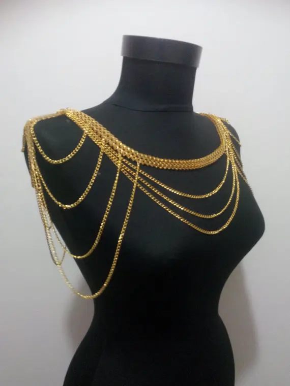 

W chain multi-layer necklace amazon for body chain jewelry body chains