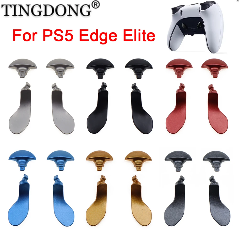 Repuesto de Gatillo para Control de Juego con Parte Trasera de Metal para PS5 Edge Elite, Repuesto de Joystick Dualsense