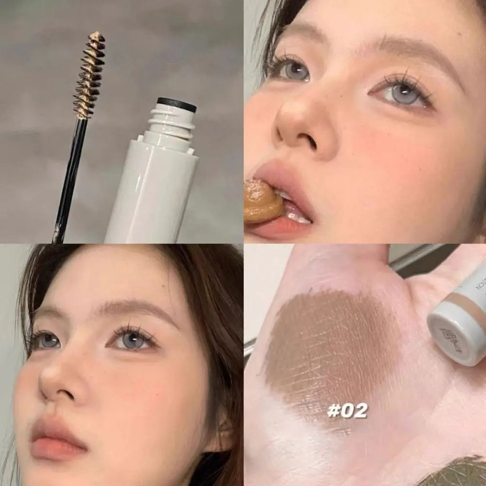 ChimUneWORK-EyebloggGel, Maquillage longue durée, Pas de grattage, Crème marron, Teinture pour les yeux