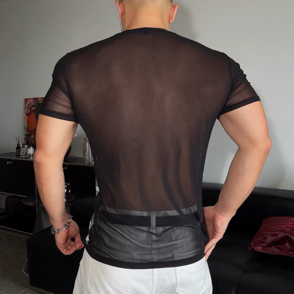 Sexy doorschijnende mesh tankt - Tank Top Muscle recensie en prijs