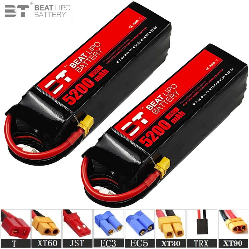 NEW 22.2V 5200mAh 35C LiPo Battery For RC Quadcopter Helicopter FPV Racing Drone Spare Parts 6s Rechargeable Battery