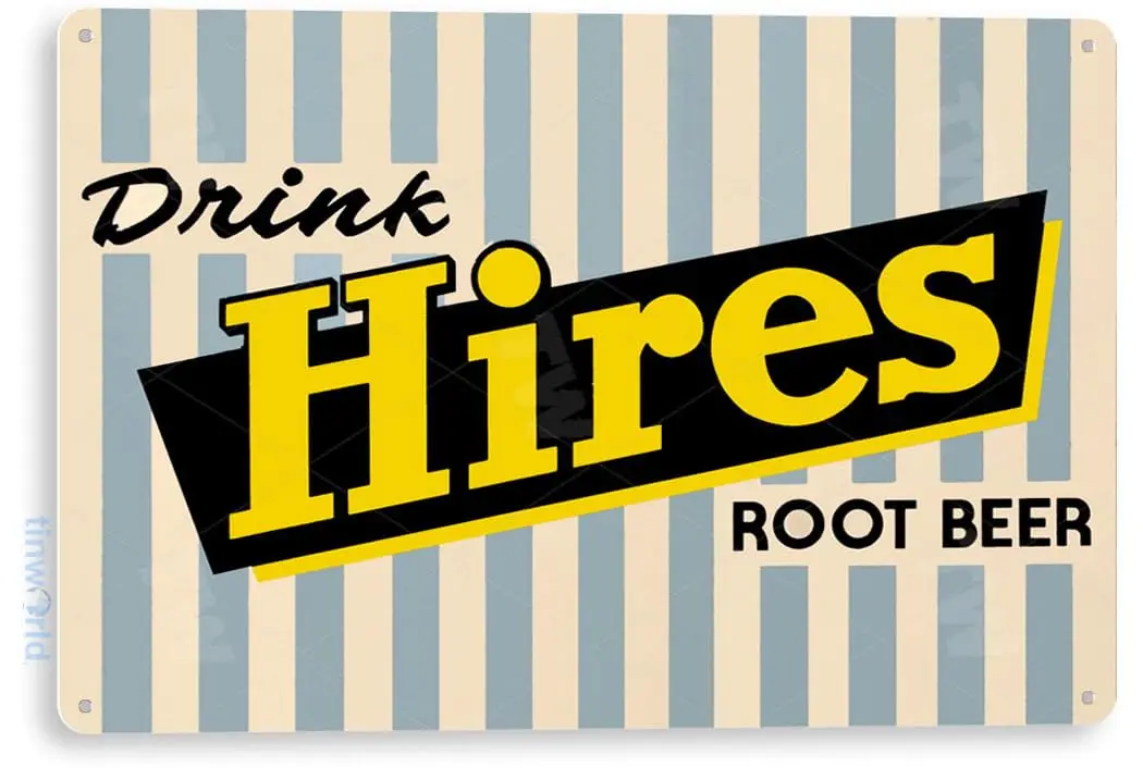 Tinworld Tin Sign Retro Hires Root Beer Soda Metal Sign Decor Coke Shop Store Kitchen Cafe Bar A085 sign sign sign