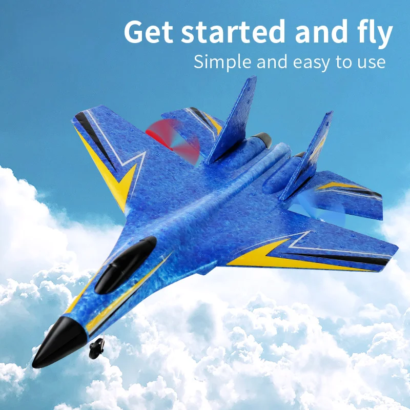 HW33 RC Plane Remote Control Aircraft Two-Channel Fixed Wing Foam Glider Model Toy for Outdoor Sports And Hobbies