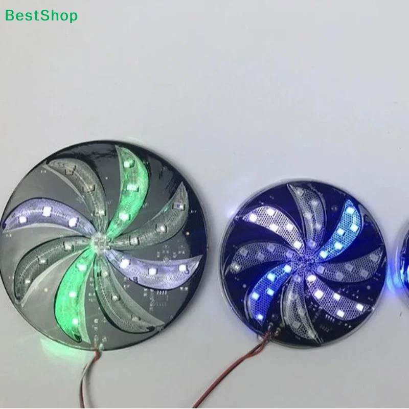 12V Fire Wheel Lights Colorful Modified Windmill Lights Motorcycle Car LED Strobe Light Car Styling Atmosphere Lamp Flash Lamp