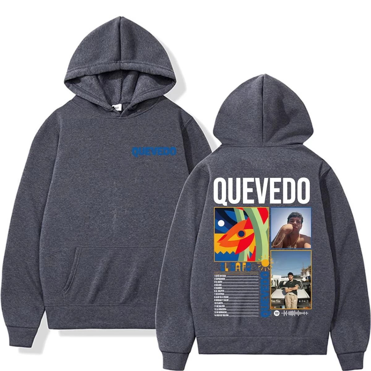 Rapper Quevedo 2026 EL BAIFO Graphic Hoodies Men Women Harajuku Vintage Gothic Sweatshirt Casual Cozy Oversized Hoodie Pullovers