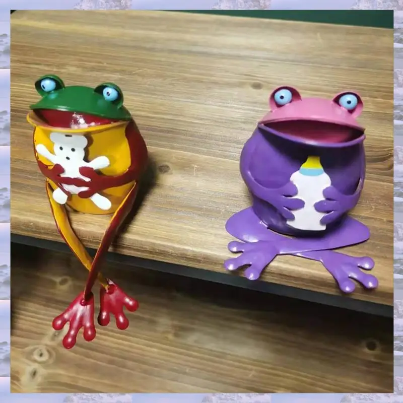

3D ремесленная фигурка животного кросслег-лягушки Kawaii, садовая миниатюрная скандинавская домашняя комната, украшение стола, аксессуары