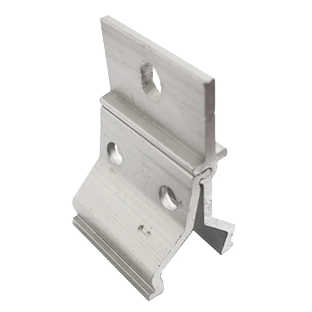 Aluminum Alloy Lightweight Corner Fixture for Solar Tile Installation Compatible with Asphalt Tile Steel Tile and Bricks