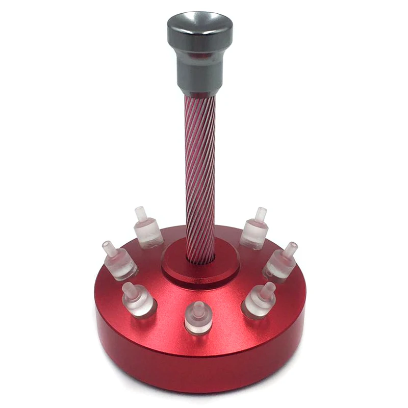 8 Hole Watch Hand Presser Tool Professional Watchmaking Watch Repairing Tool Watch Tool for Watchmaker Red