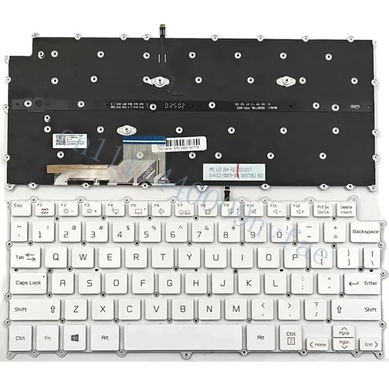 Новая клавиатура для ноутбуков LG Gram 13Z980 13Z990 14Z980 14Z990, белая, с подсветкой, US-раскладка, SG-B0210-XUA 0.3