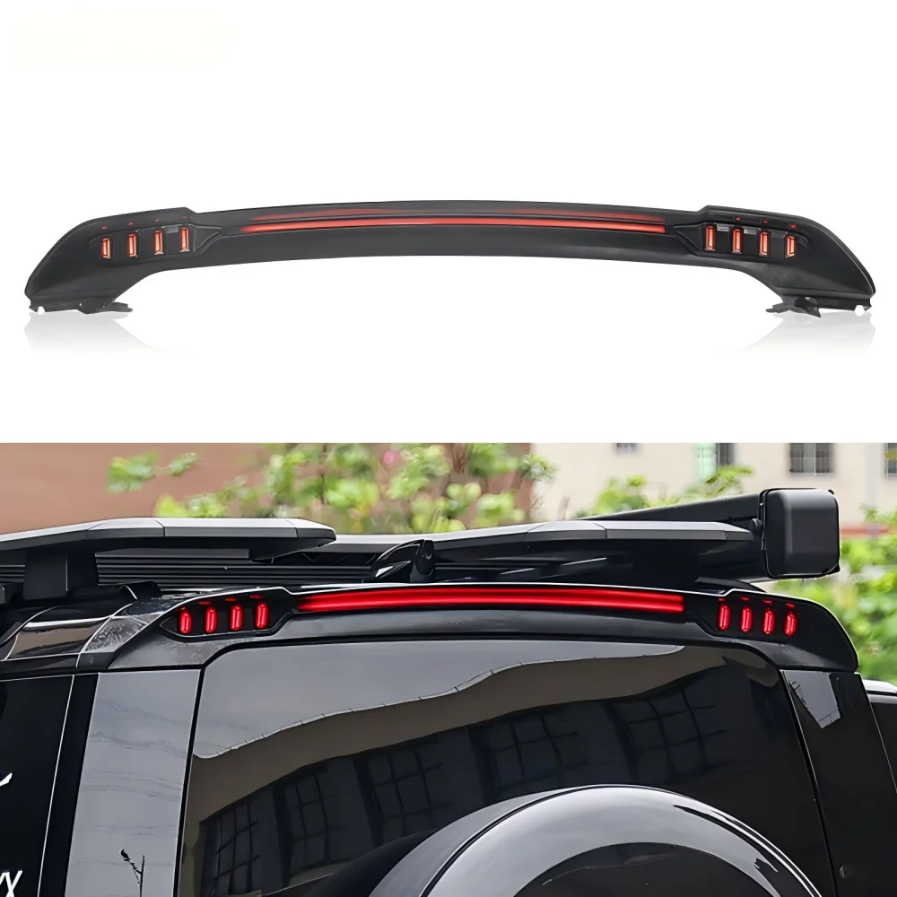 LED Through Tail Lights for Land Rover Defender 90 110 130 2020-2025 with Steering Daytime Running Lights Brake Light