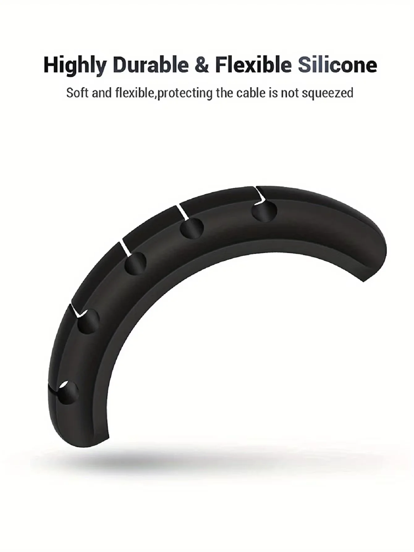 5 Slot Mobile Data Cable Storage Cable Organizer Charging Cable Fixed Desktop Sorting Cable Self Adhesive Snap Hub