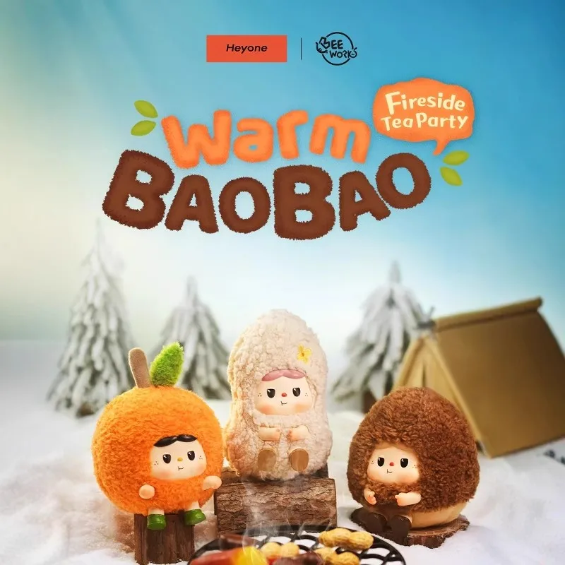 Genuino Nuovo Caldo Baobao Fireside Tea Party Serie Cieco Scatola Del Vinile Garage Ki Carino Alla Moda Desktop Decor Regalo Mistero Giocattolo Personalizzato