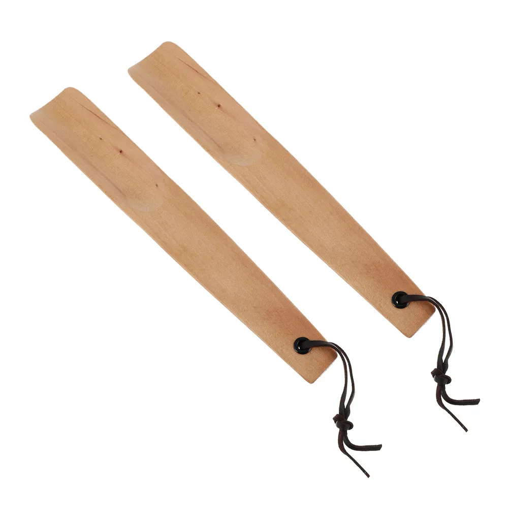 

2 шт. деревянные ложки для обуви из премиального дерева, гладкие, удобные, для ежедневного использования, подарок для пожилых людей, портативный инструмент для надевания обуви