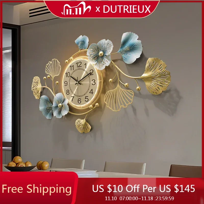 Large Led Wall Clocks Living Room Creative Digital Luxury Art Mural Interior Wall Watch Fashion Design Horloge Home Decoration