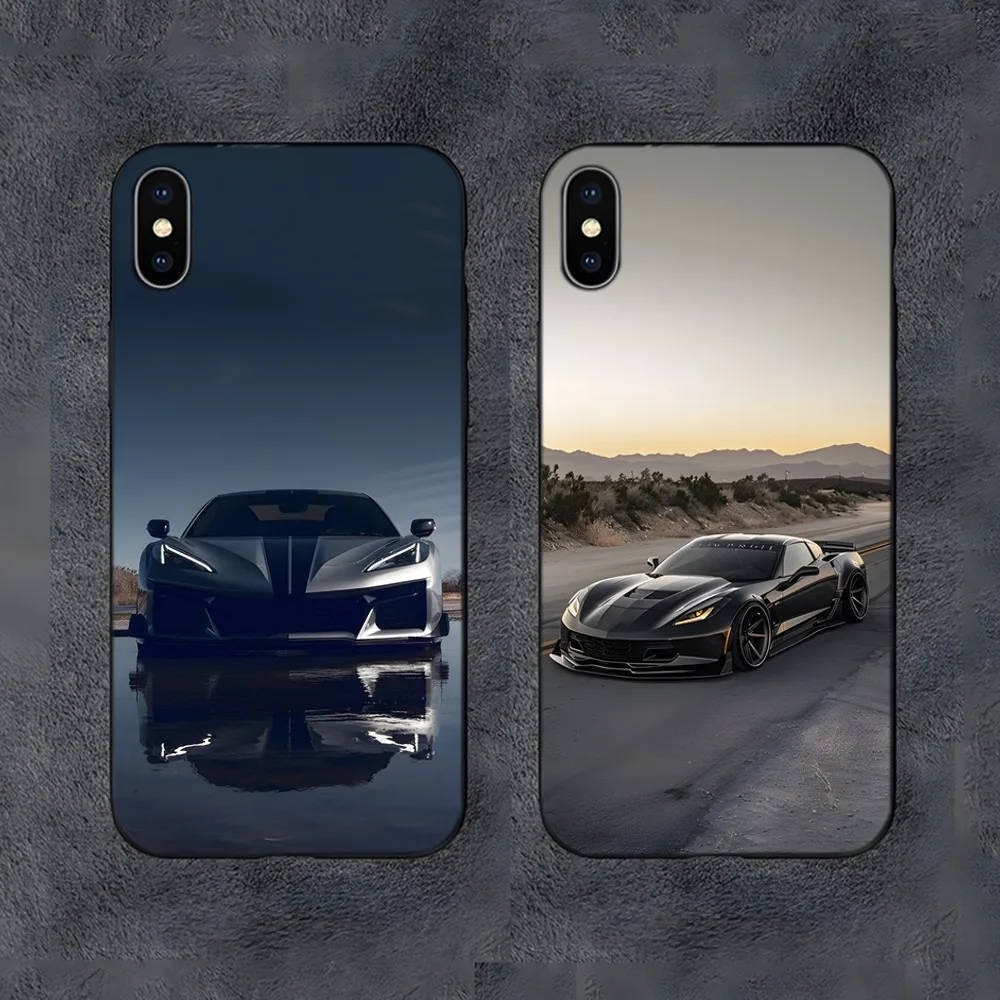 Fashion C-CorvetteS C8 C6 Phone Case For Samsung S24,S21,S22,S23,S30,Ultra,S20,S30,Plus,S21 Fe,10,9,5G Silicone Cover