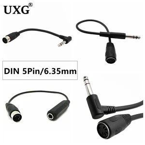 MIDI Din 5-pin female ke Monoprice 6.35 mm (1/4 inci) kabel ekstensi audio stereo TRS pria untuk keyboard MIDI kualitas terbaik 30cm 10 monoprice penjualan terbaik - №
