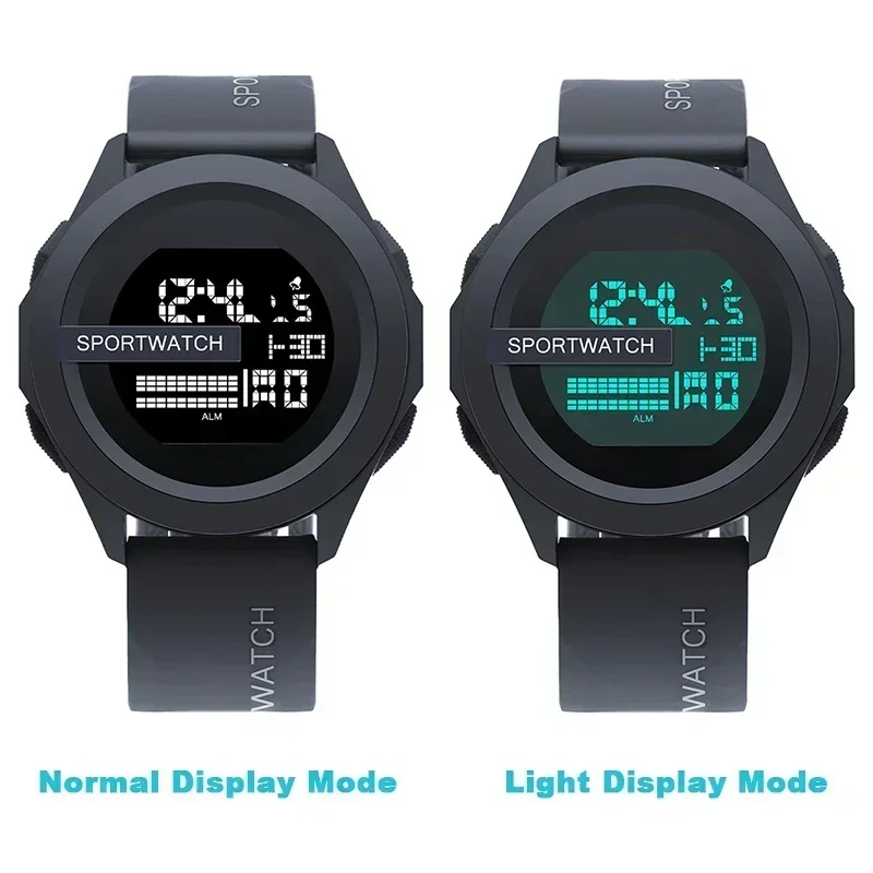 Sport Watch for Man Luxury Digital Wristwatch Stopwatch Luminous with Date Week Original Waterproof Clock