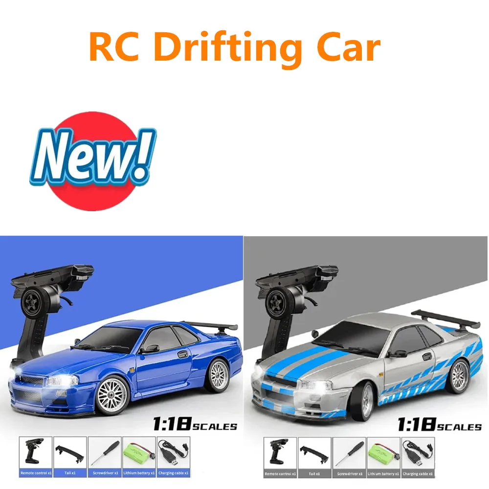 

1/18 Scale High Speed Remote Control Drifting Car With ESP Gyroscope Radio Control Children Toy Gift RTR Rechargeable Batteries