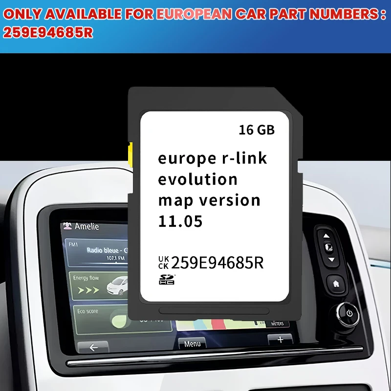 The latest satellite navigation SD card R-Link 11.05 GPS map Renault car SD card Europe version