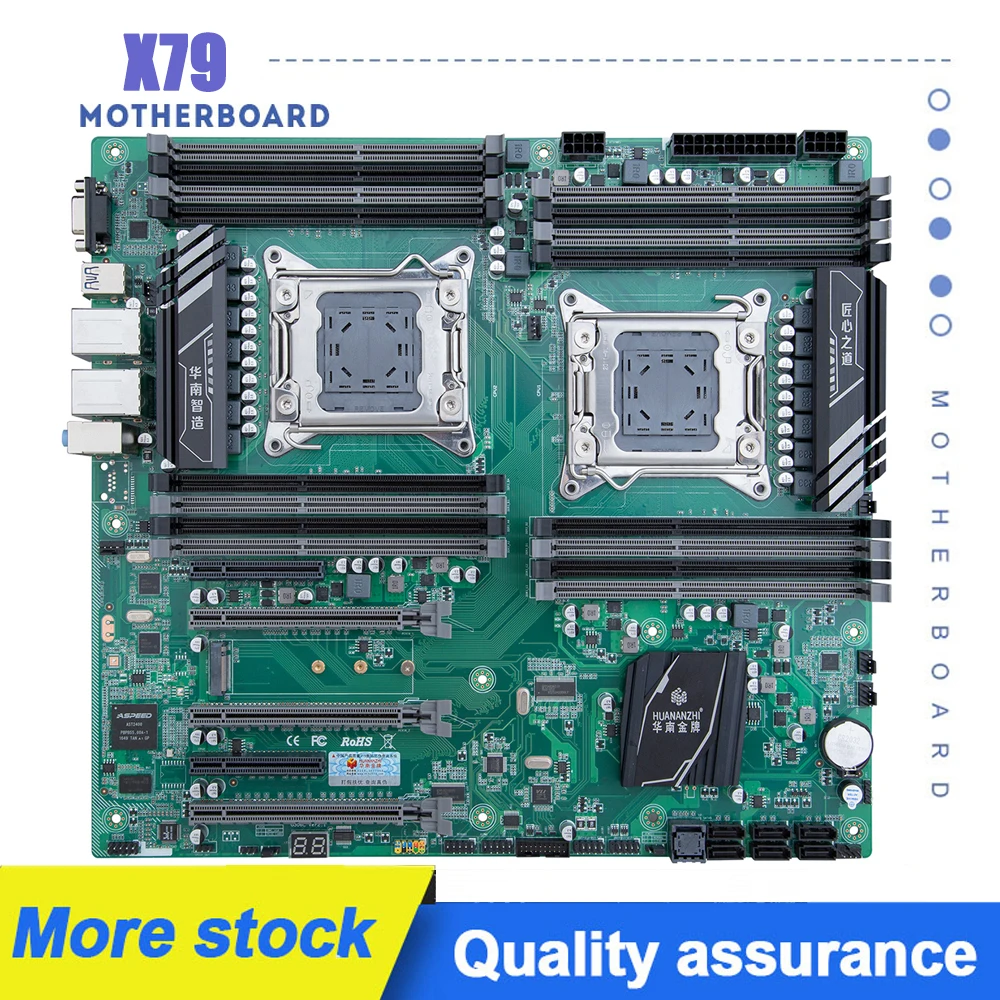 

X79 Motherboard Intel 16D Dual CPU LGA 2011 REG ECC DDR3 1333 1600 1866MHz SATA3 USB3.0 E-ATX with VGA