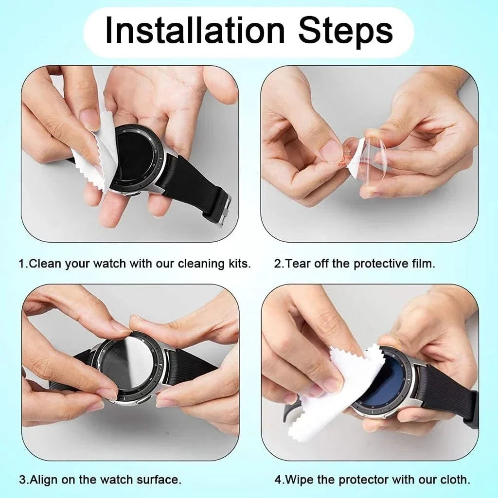 9H Tempered Glass Screen Protectors For Samsung Galaxy Watch 4 40/44mm Classic 42/46mm Watch 4 Glass Protecor Anti Scrach