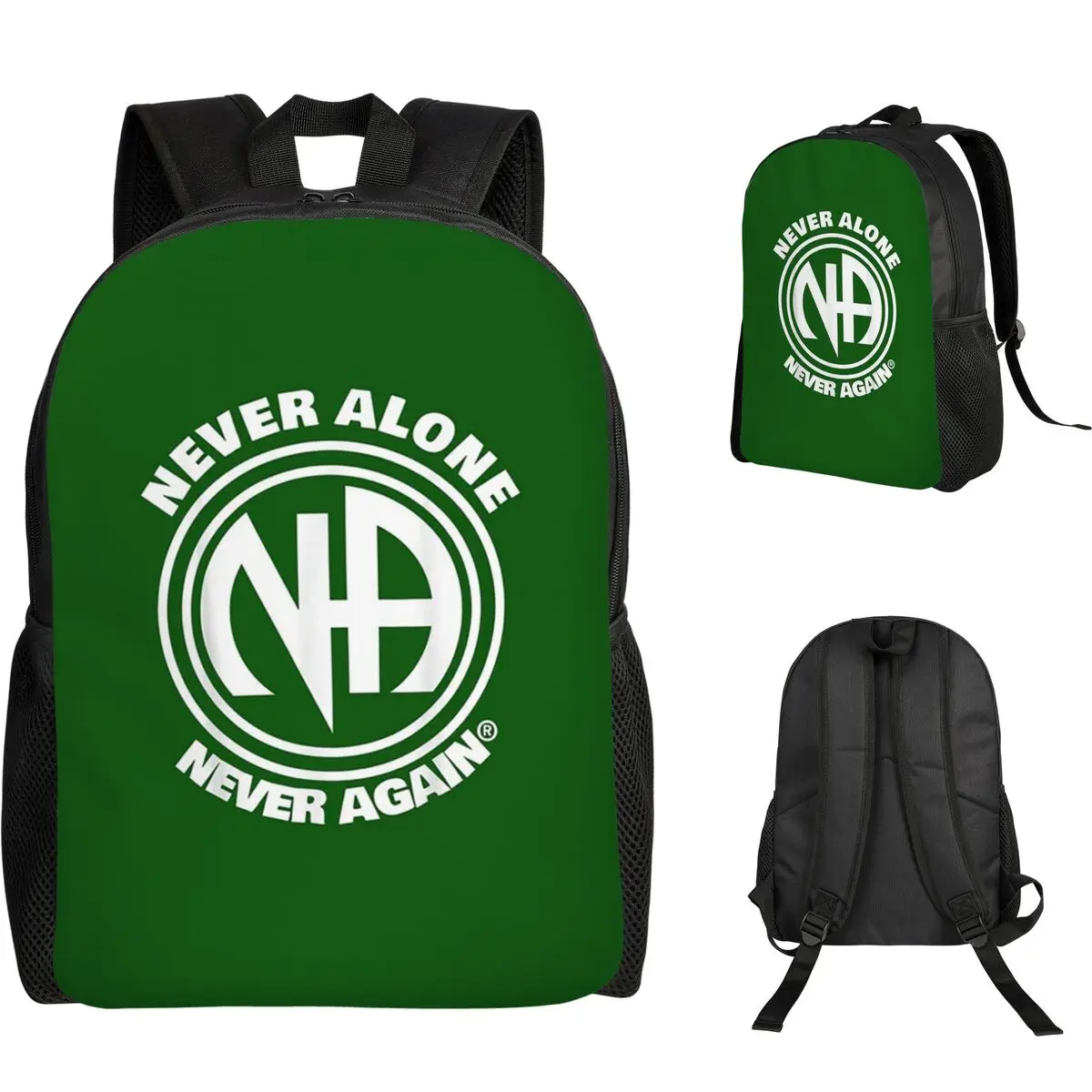 

NA-Anonymous Студенческий рюкзак Narcotics, школьная сумка, походный дорожный рюкзак для мальчиков и девочек, модная сумка для книг, сумки на плечо