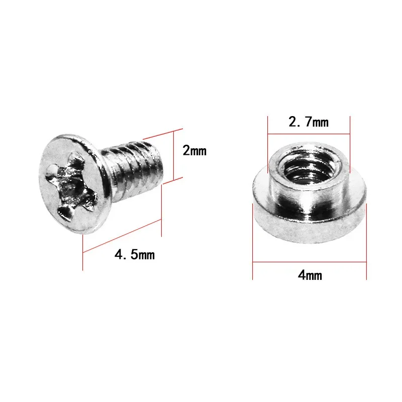 Wholesale small, copper screws, nuts, ceramic tweezers screw accessories, replaceable head tweezers screw set box repair