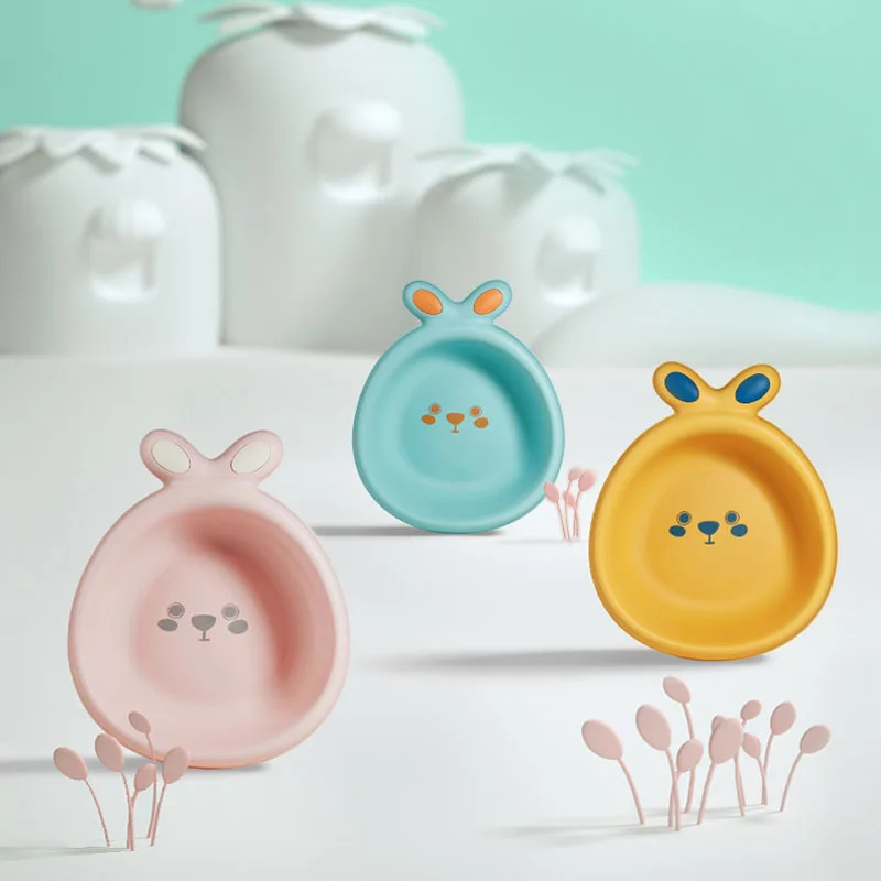 Cartoon Rabbit Washbasin with Thickened Plastic Newborn Tubs Wash the Butt Basin Portable Baby Bath Products Supplies