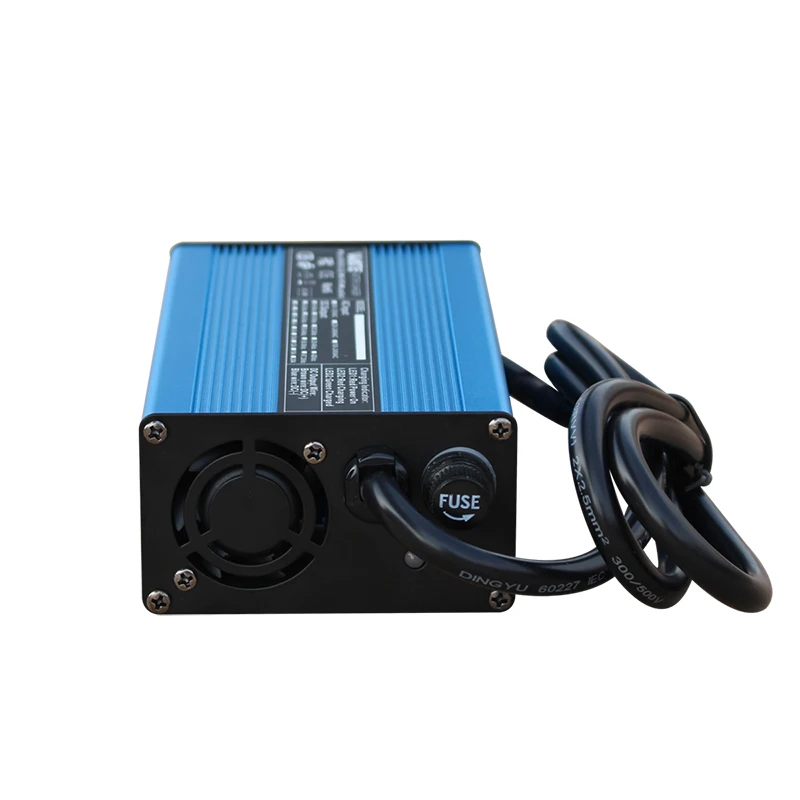 شاحن 14.6 فولت 25 أمبير مع غلاف ألومنيوم ذكي مناسب لشحن بطارية LiFePO4 4S 12.8 فولت 12 فولت