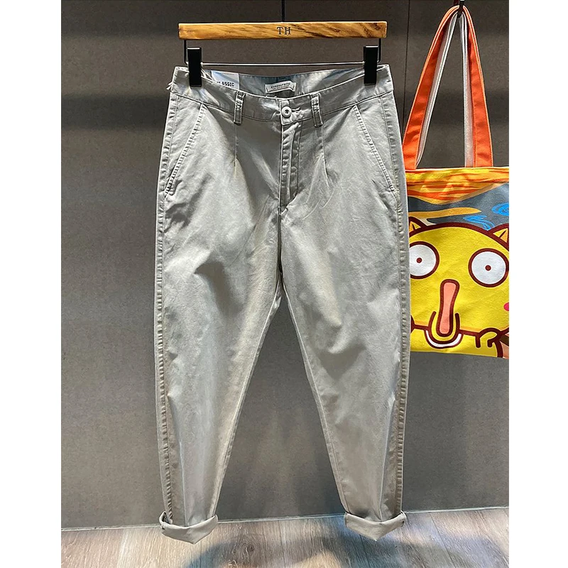 男性用ポケット付きharemパンツ、カジュアルストリートウェア、スリムパンツ、シンプルなハーレムパンツ、モノクロポケット、トレンディな服、夏、y2k、28-38、2024