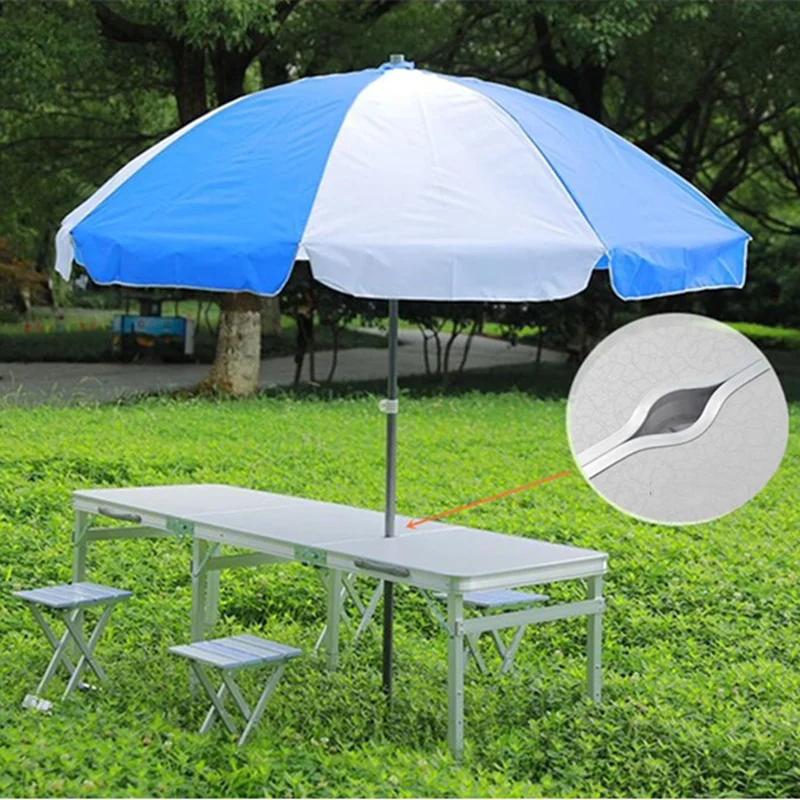 1.8 Meters Long Outdoor Aluminum Alloy Folding Table Portable Mobile Exhibition Industry Desk Field Camping Picnic BBQ Gear