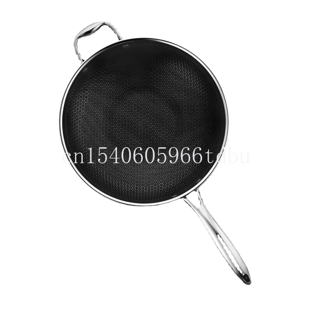 Dishwasher and Oven Friendly, Compatible with All Cooktops 12 Inch Hybrid Nonstick Wok,