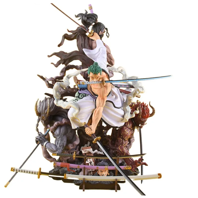 Đốt Cháy Gió PVC Roronoa Zoro 1/6 43Cm Tượng Anime Mô Hình One Piece In Hình Hoa Lá GK Bộ Sưu Tập Hình Hành Động Đồ Chơi Luffy mô Hình Figma