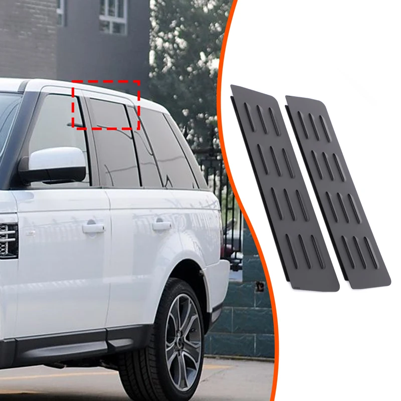 

2 piece set Aluminum alloy Black For Land Rover Range Rover Sport 2005-2013 Car Rear Ventilation Shutter Sticker Car Accessories