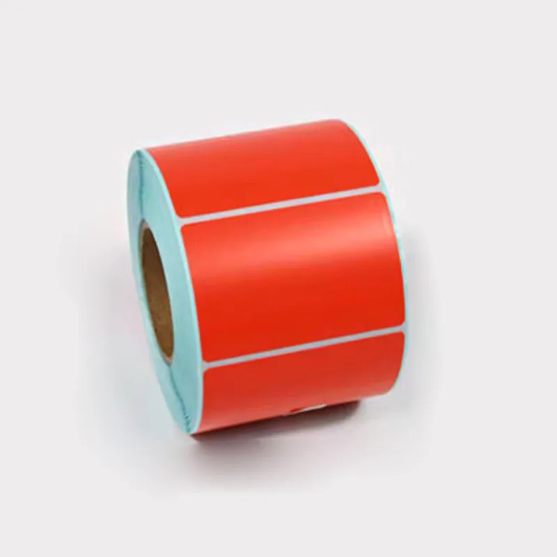 Red Green Blue Coffee Yellow Orange Color Thermal Label Paper Sensitive Adhesive Sticker Barcode Printer labels Stickers