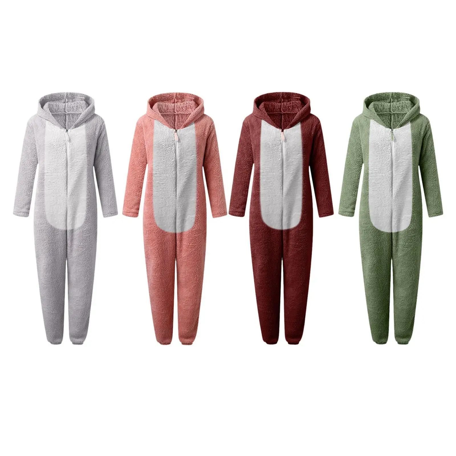 Women's Onesie Pajamas Nightclothes Cosplay Costume Hooded Loungewear for Role Play Dress up Stage Performance Halloween Cosplay