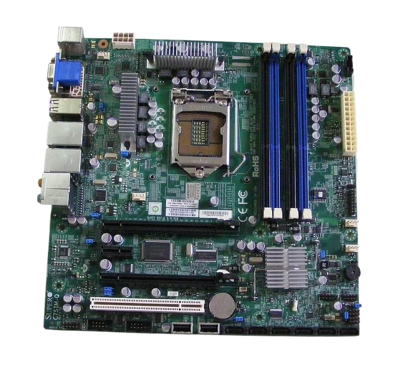 Original C7SIM-Q 1156 pins, server main board dual network interface card supports I3 I5 I7 Xeon CPU