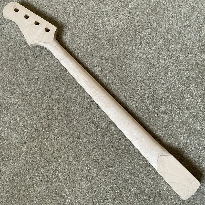 SN879 Unfinished Bass Guitar Neck 4 Strings without FRETS Maple+Rosewood for DIY Right Hand Custom Order - view 5