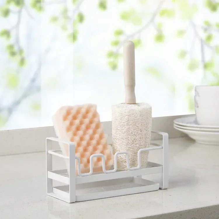 

1PC Kitchen Sink Caddy Sponge Holder Storage Organizer Soap Drainer Strainer Sink Basket Detergent Sponge Storage Rack QA 205
