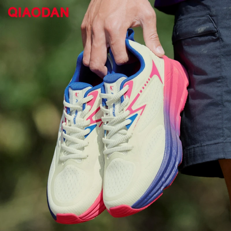 QIAODAN Sneakers for Men 2024 New Breathable Lightweight Shock-Absorbant Anti-Slippery Comfortable Running Shoes XM15240245F