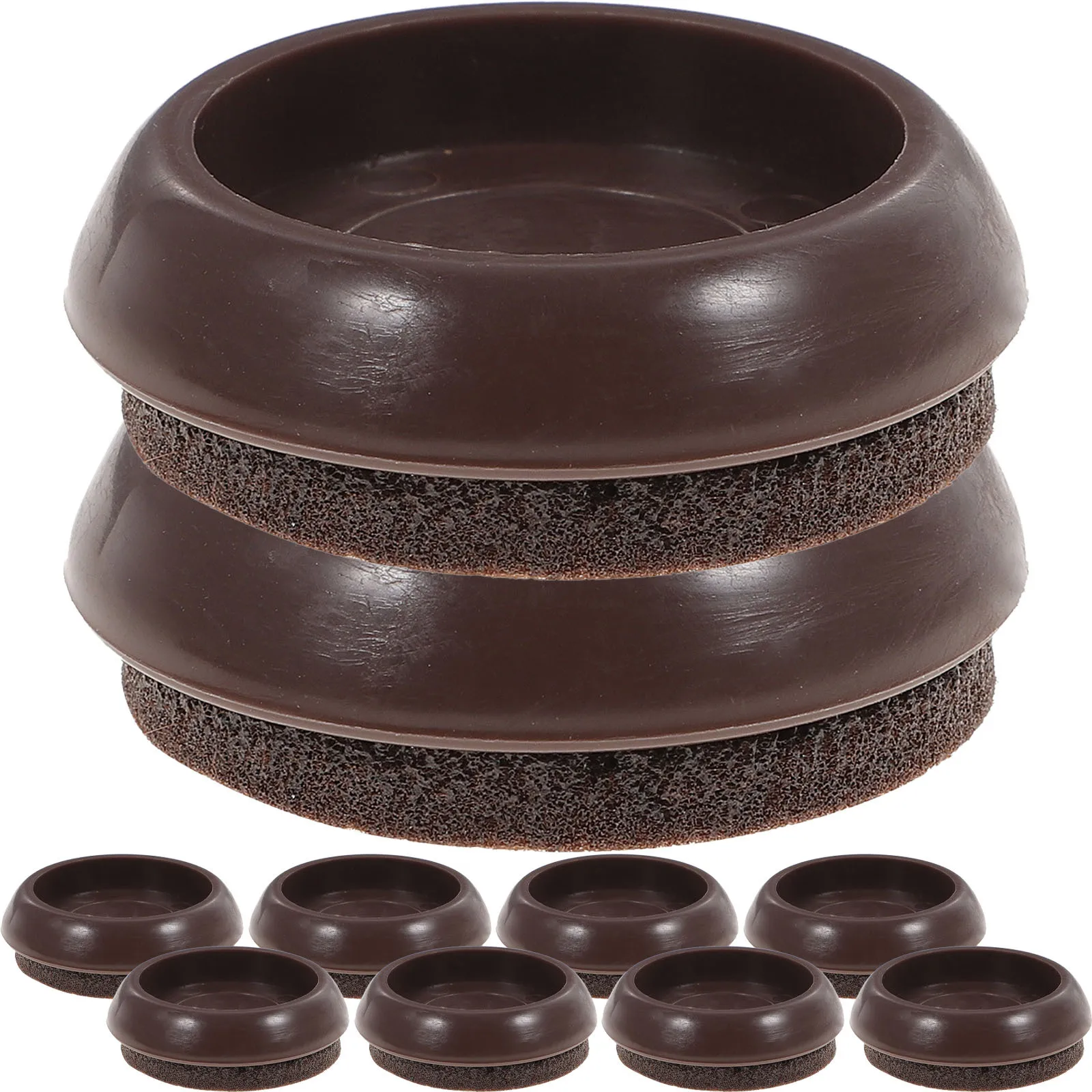 10pcs Anti-Slip Caster Cups 5/4 Inch For Chairs Sofas Tables Floor Protectors Furniture Pads Hardwood Floors Chair Stoppers