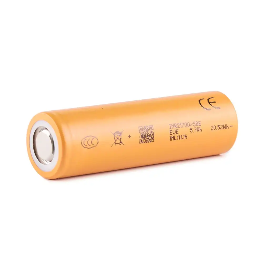 EVE 58E 21700 5800mah Battery 5C Li Ion Rechargeable Battery High Energy Density INR21700 3.6v Lithium Batteries