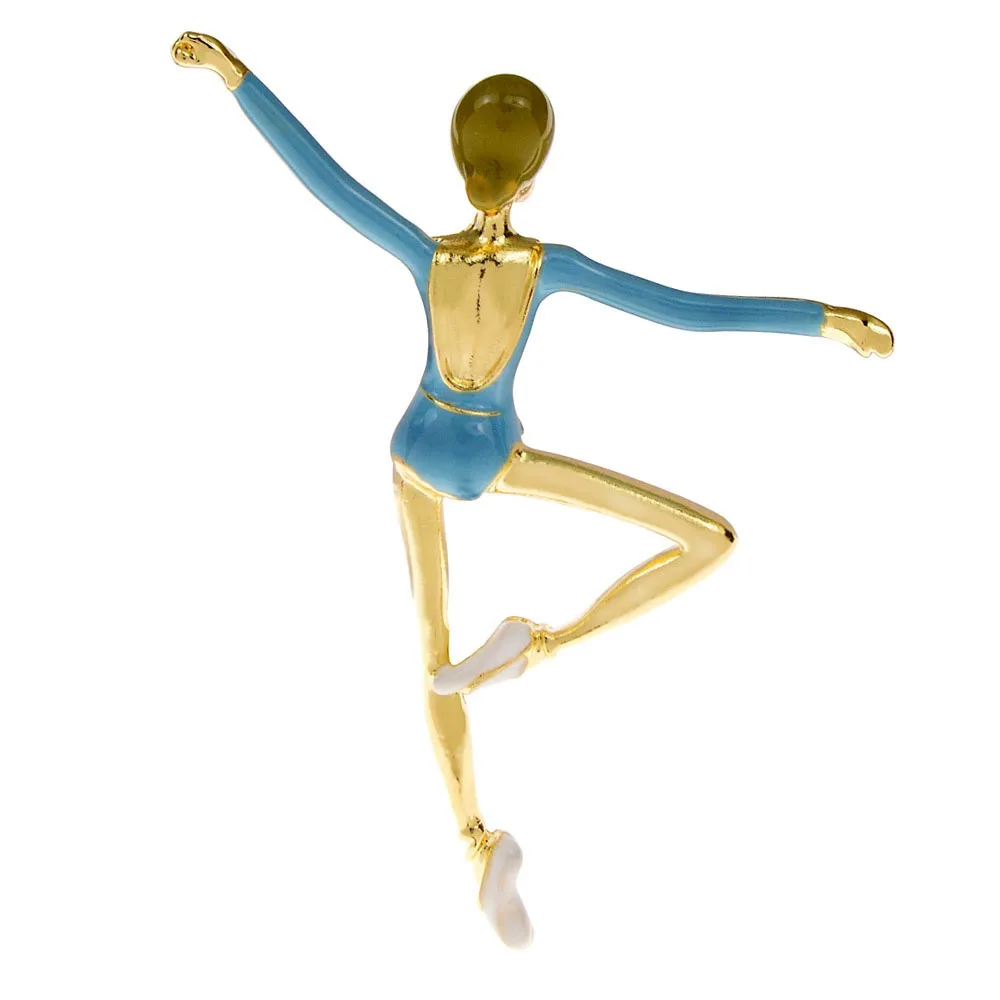 Enamel Dance Ballet Girl Brooches For Women 2 Colors Available Fashion Lady Pin Elegant Accessories